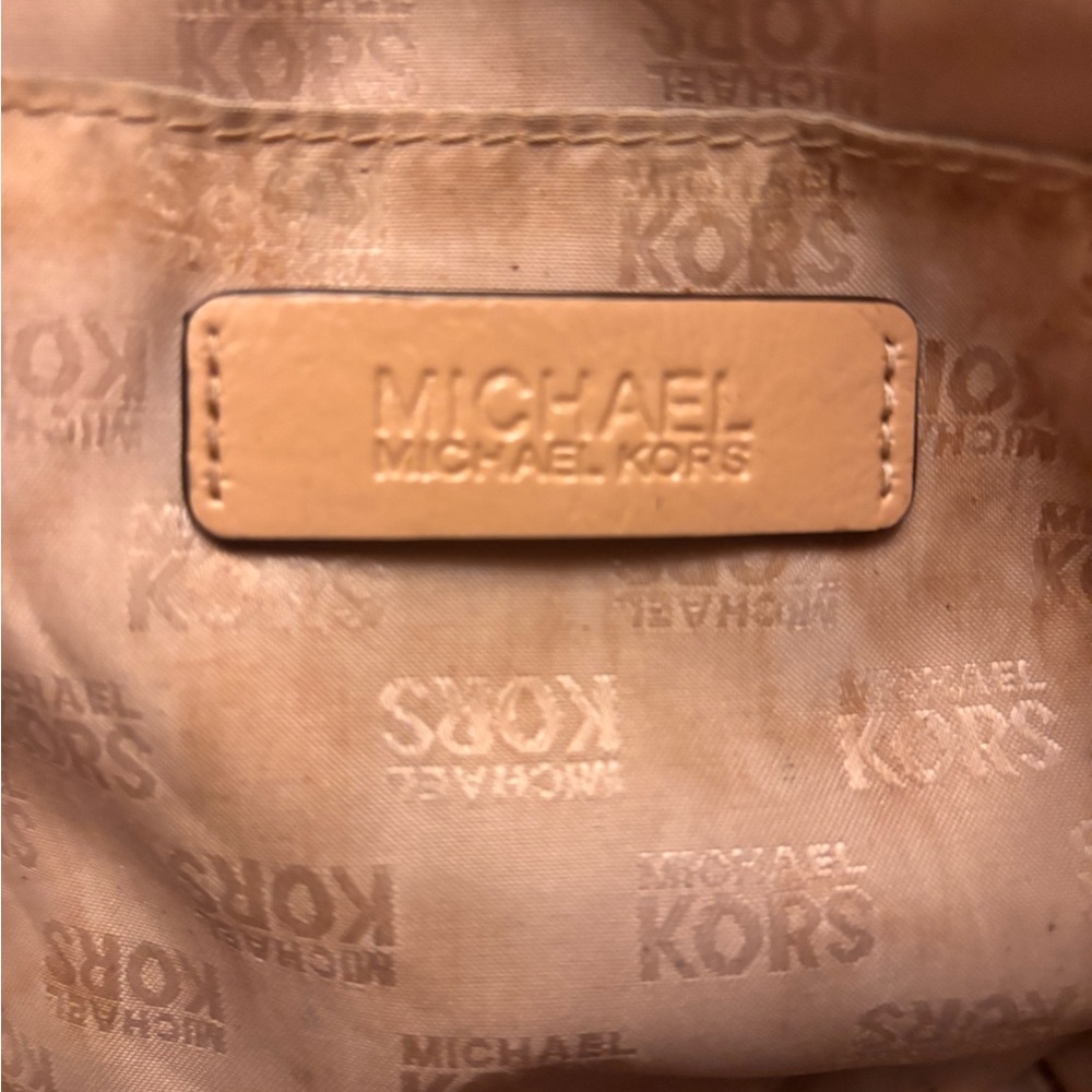 Michael Kors Tan Monogram Tote - Picture 6 of 8